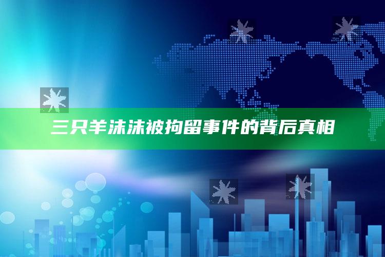 三只羊沫沫被拘留事件的背后真相_热门资讯详细解析